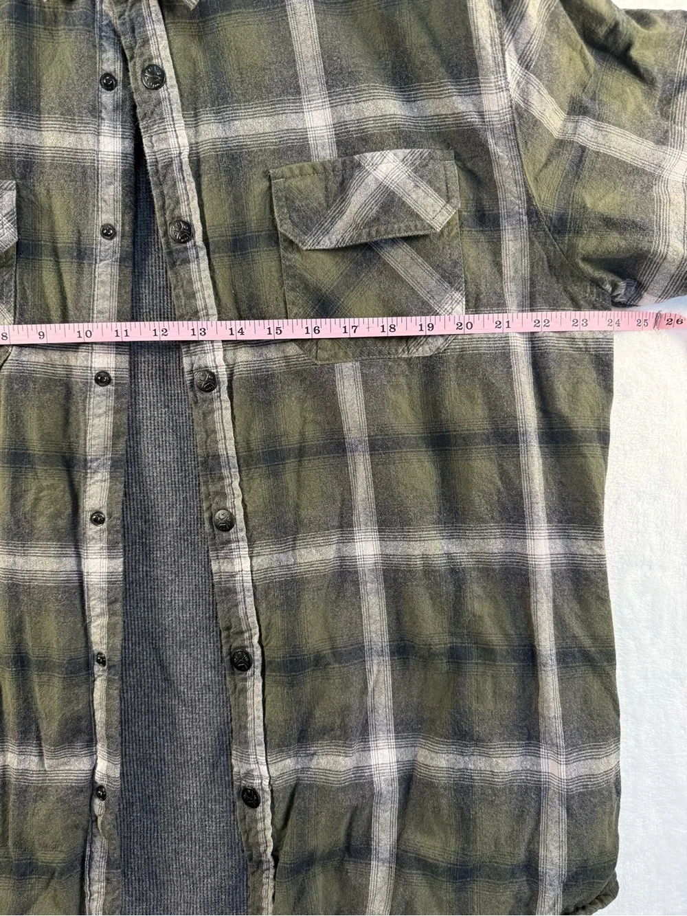 Dakota Grizzly Men's Plaid Flannel Shirt Jacket - Green & Gray